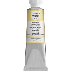 Lukas Studio Ölfarbe Neapelgelb, 37ml Tube für Künstler.