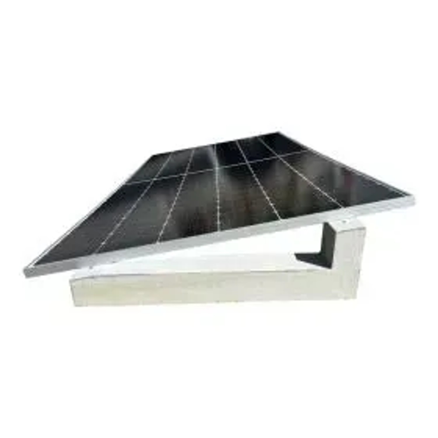 Jet-Line PV-Sockel in Betongrau für die Flachdachmontage einer Solaranlage.