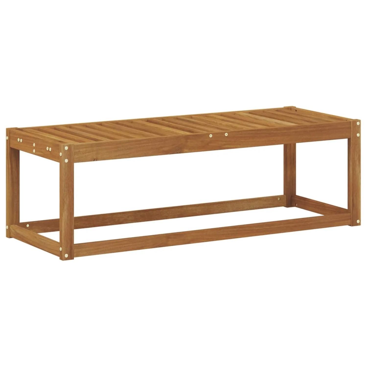 vidaXL Outdoor Hocker Bank Natur 115 x 43 x 37 cm Massivholz Akazie 900669