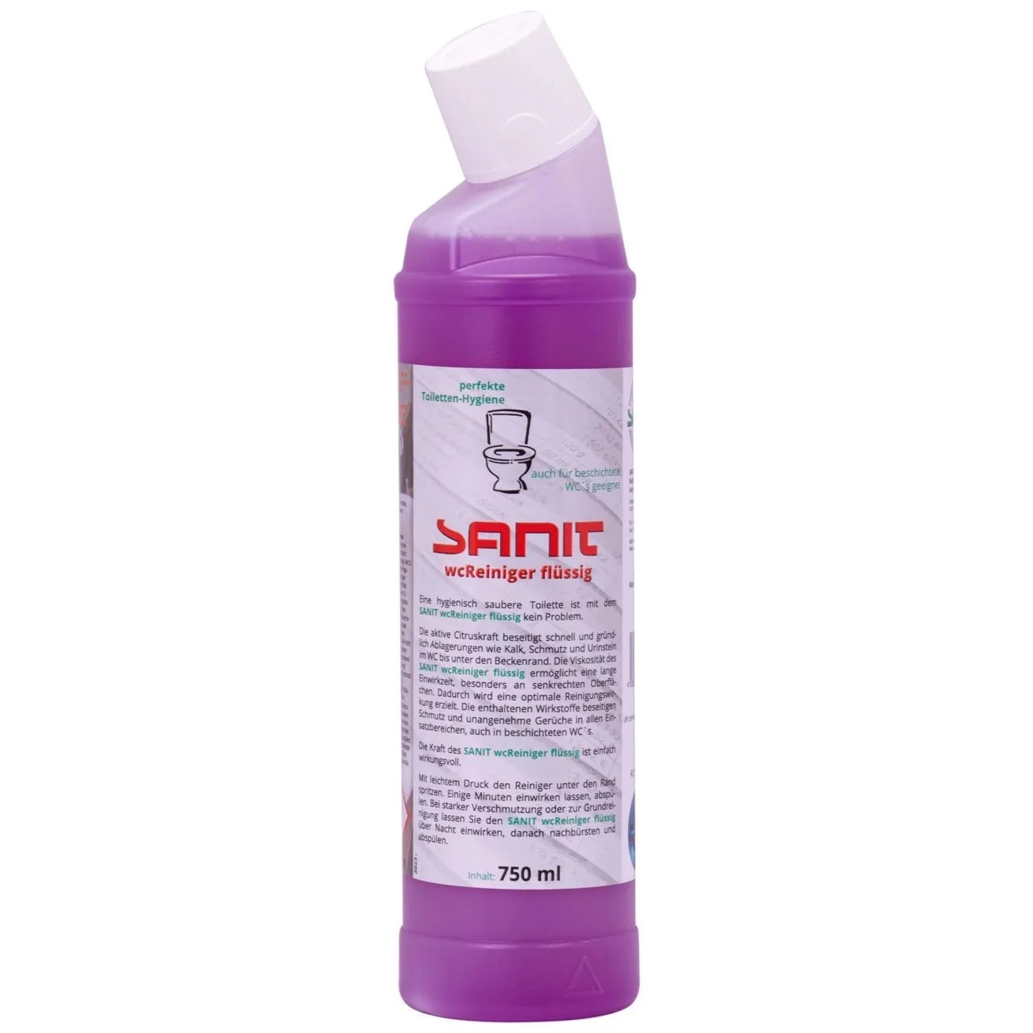 Sanit Wc-Reiniger Flüssig 750 ml Lila Kunststoff