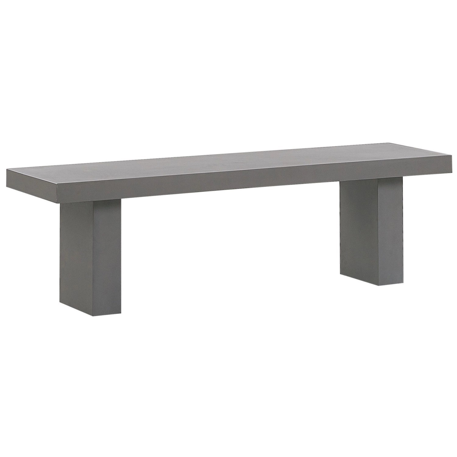 Beliani Gartenbank Grau 40x150x45 günstig online kaufen