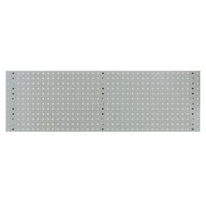 PROREGAL Lochplatte, 148,2x45,6 cm, lichtgrau, für Werkstatt & Garage.