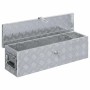 DELUKE Aluminiumbox Mit Deckel Abschließbar Alubox Deichselbox Alu Anhängerbox Werkzeugkiste Transportbox Metallkiste 80,5x22x22cm Silber_2