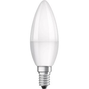 Bellalux E14 LED-Leuchtmittel Kerzenform, 4,9W, 2er Set, 10x3,7cm.