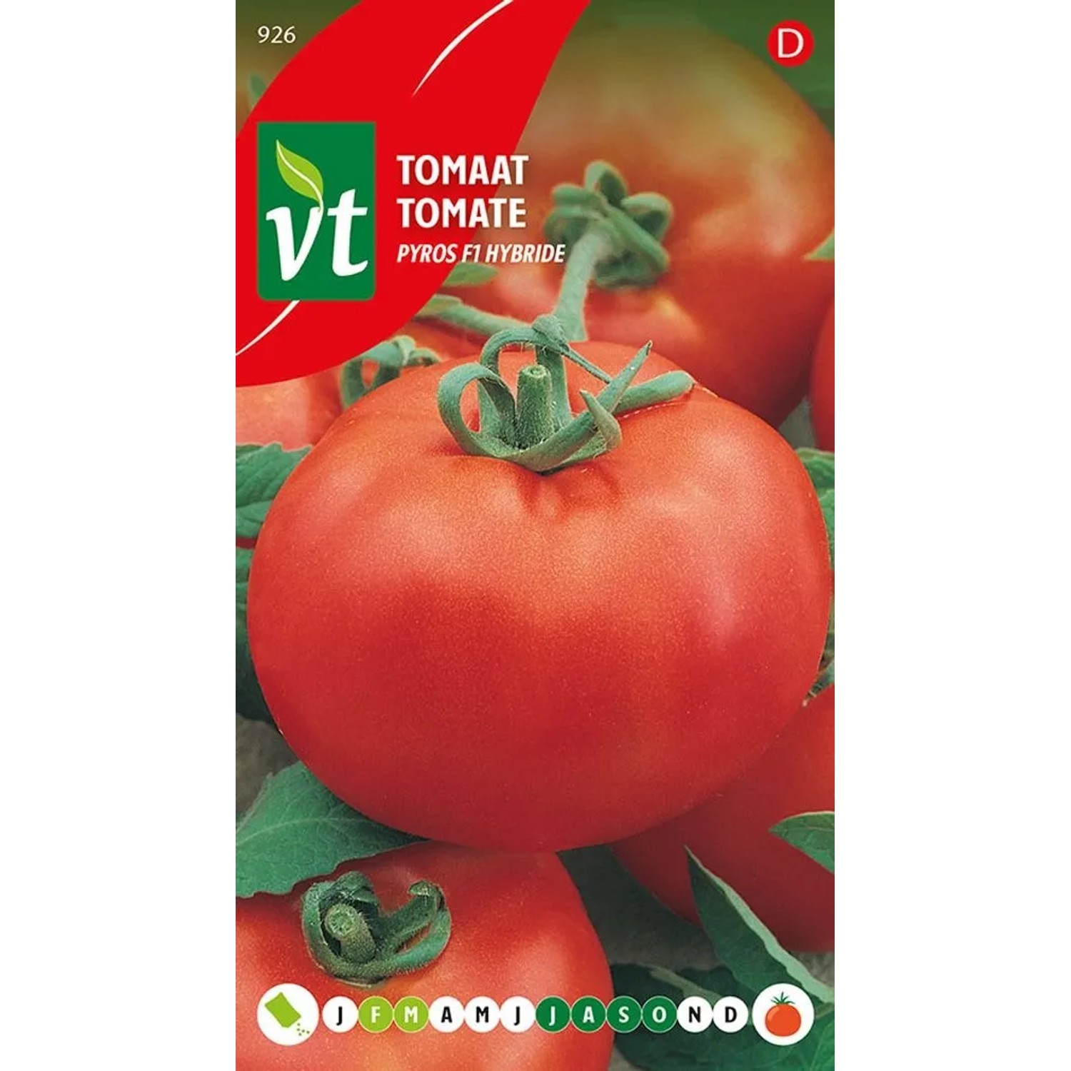 Tomate 'Pyros F1' Saatgut ca. 0,3 g Hoher Ertrag
