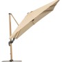 Schneider Ampelschirm, 360x300 cm, Natur, mit Kurbel. Quadratischer Sonnenschirm mit Dreh- und Neigungsfunktion.