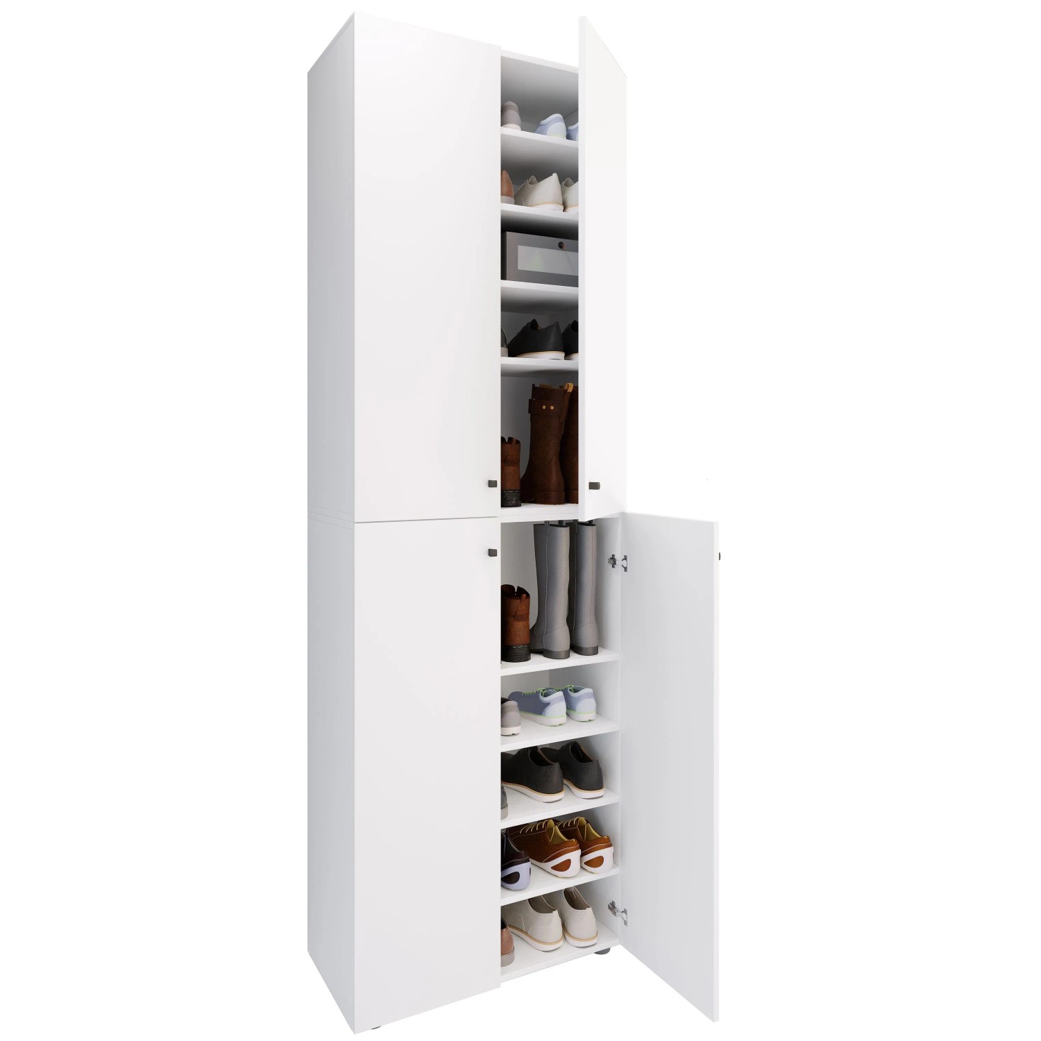 VCM Schuhschrank Lona Weiß
