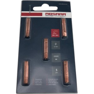 Absaar MIG-Düse, 1 mm, 5er-Pack, Zubehör für Schweißgeräte.