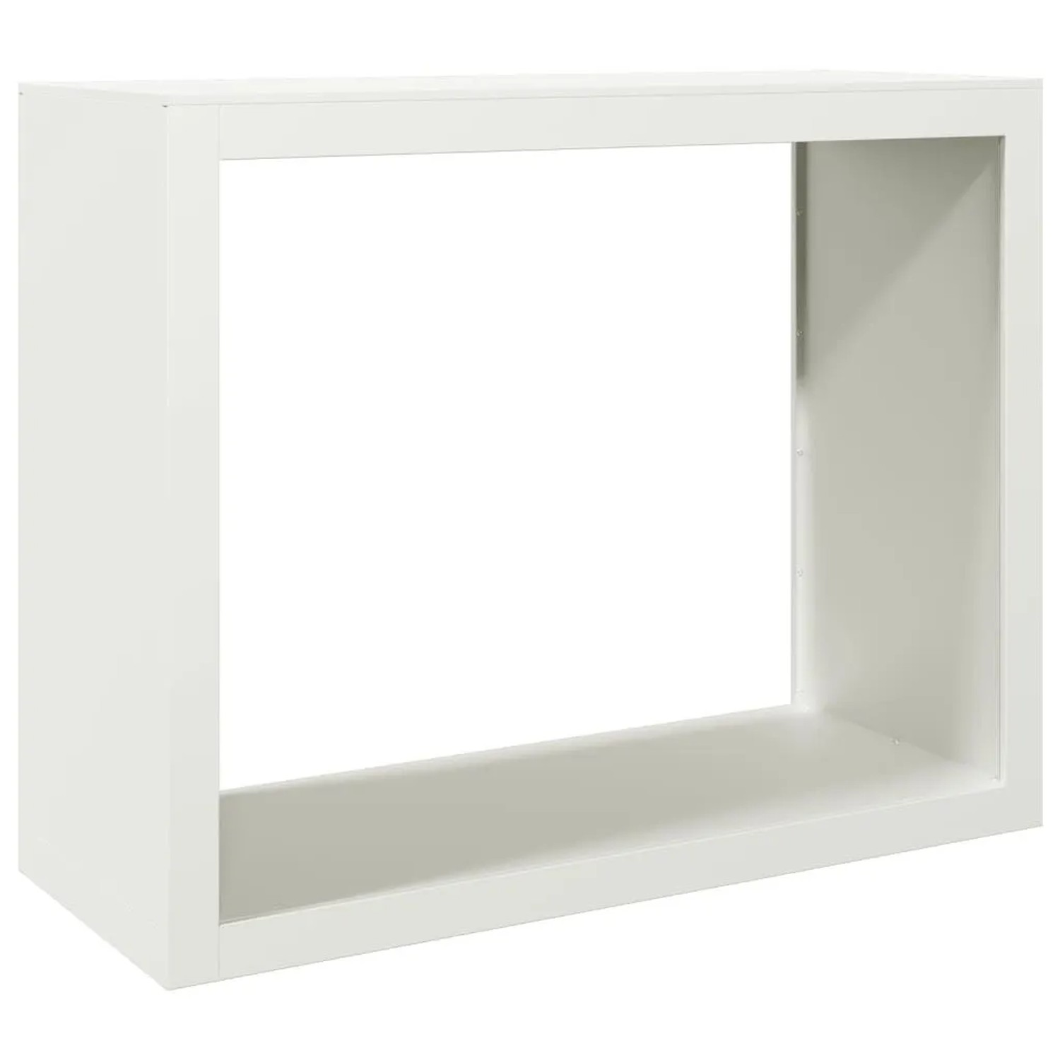 vidaXL Brennholzregal Weiß 100x40x80 cm Stahl 850976