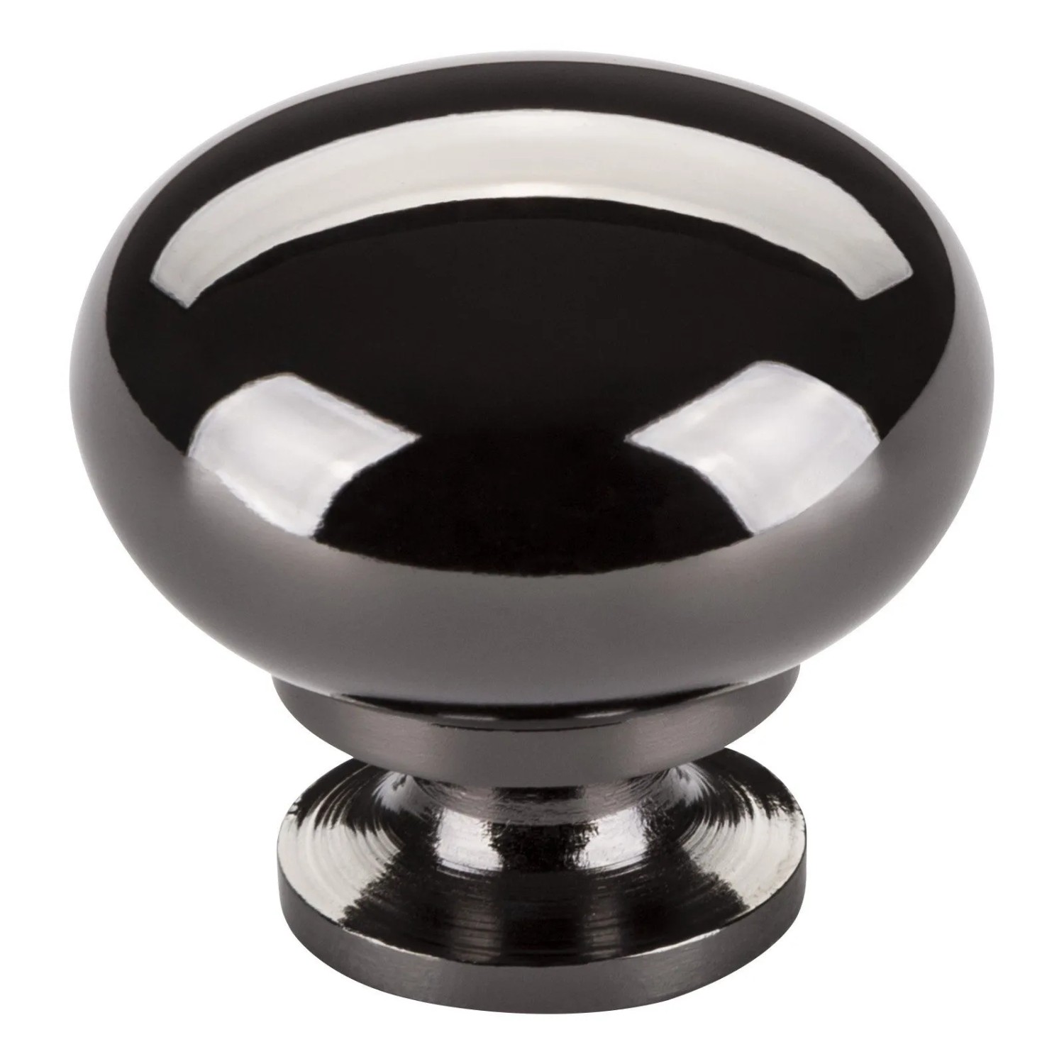 SOTECH Möbelknopf OSCAR Ø32,5 mm Schwarz Verchromt