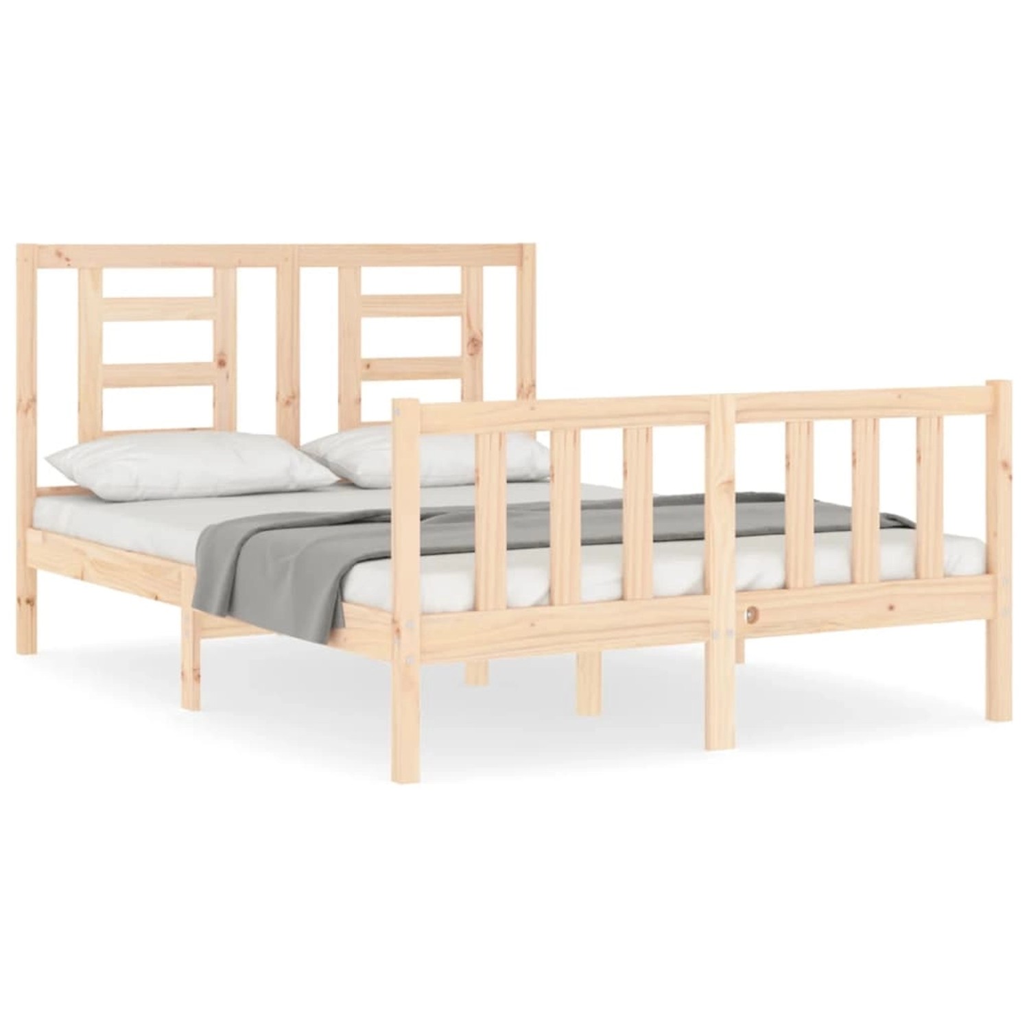 vidaXL Massivholzbett ohne Matratze 120x200 cm Kiefernholz 3192876 günstig online kaufen