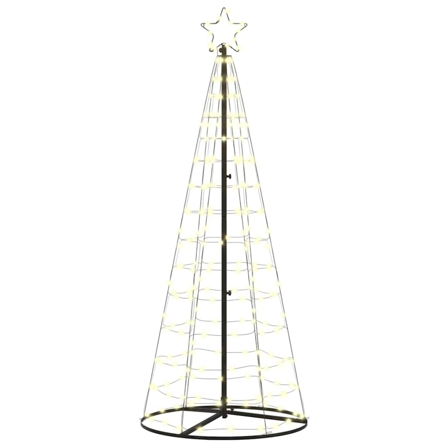 vidaXL LED Weihnachtsbaum mit 390 LEDs Warmweiß 250 cm Eisen 42018757