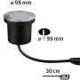 Paulmann LED-Bodeneinbaustrahler Floor Plug & Shine, Ø 9,8 cm, für den Außenbereich, Insektenfreundlich.