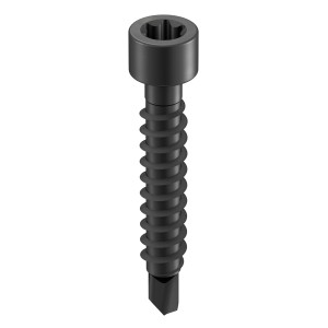 Schwarze GS Terrassen Bohrschraube 4,2x28 mm für Dielenclips, 100 Stück.