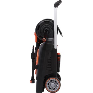 Yardforce Hochdruckreiniger EW U15C mit Schlauchaufroller und Teleskopgriff.