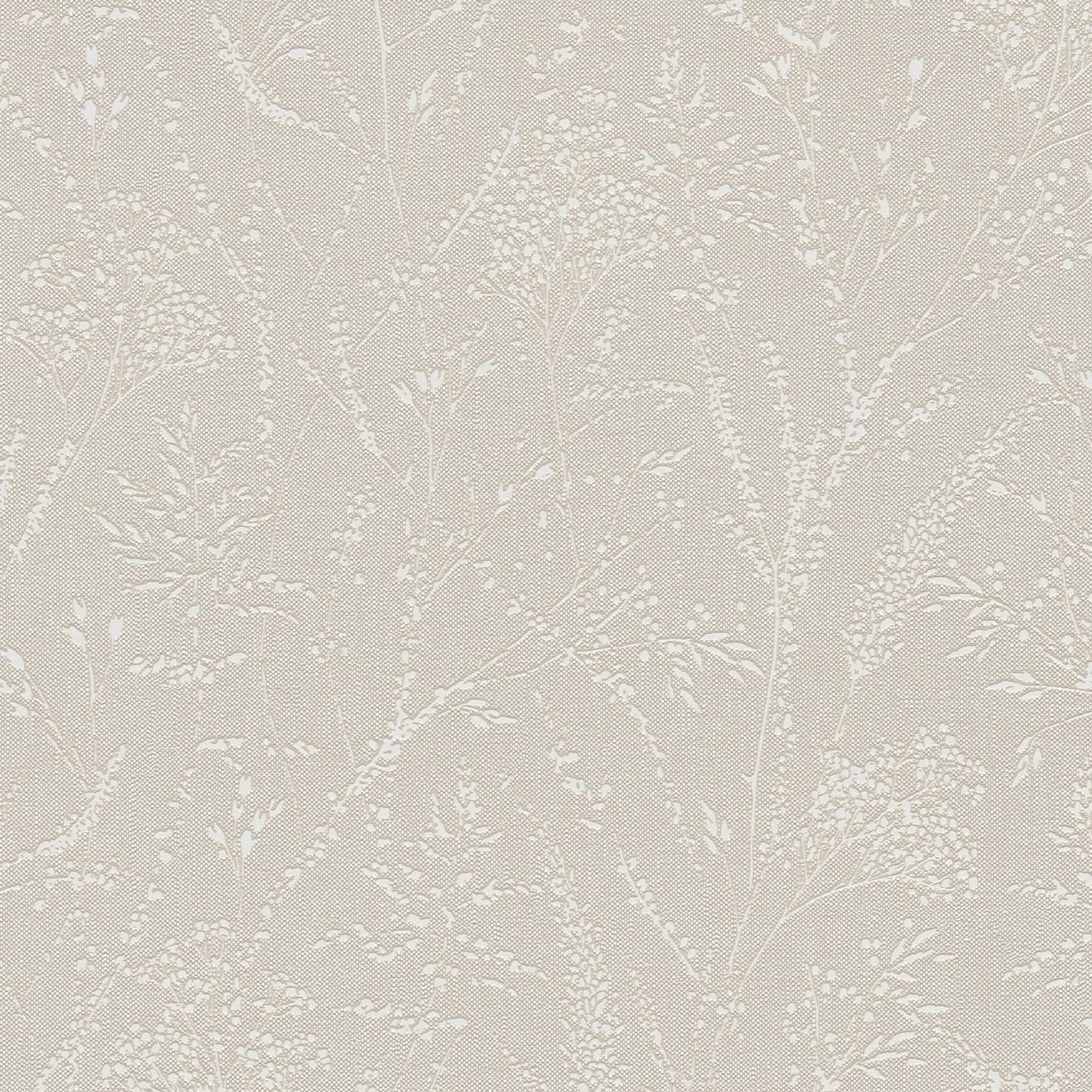 PROFHOME 397661-GU Ton-in-Ton Tapete Floral schimmernd Braun Beige Weiß 0,5 günstig online kaufen