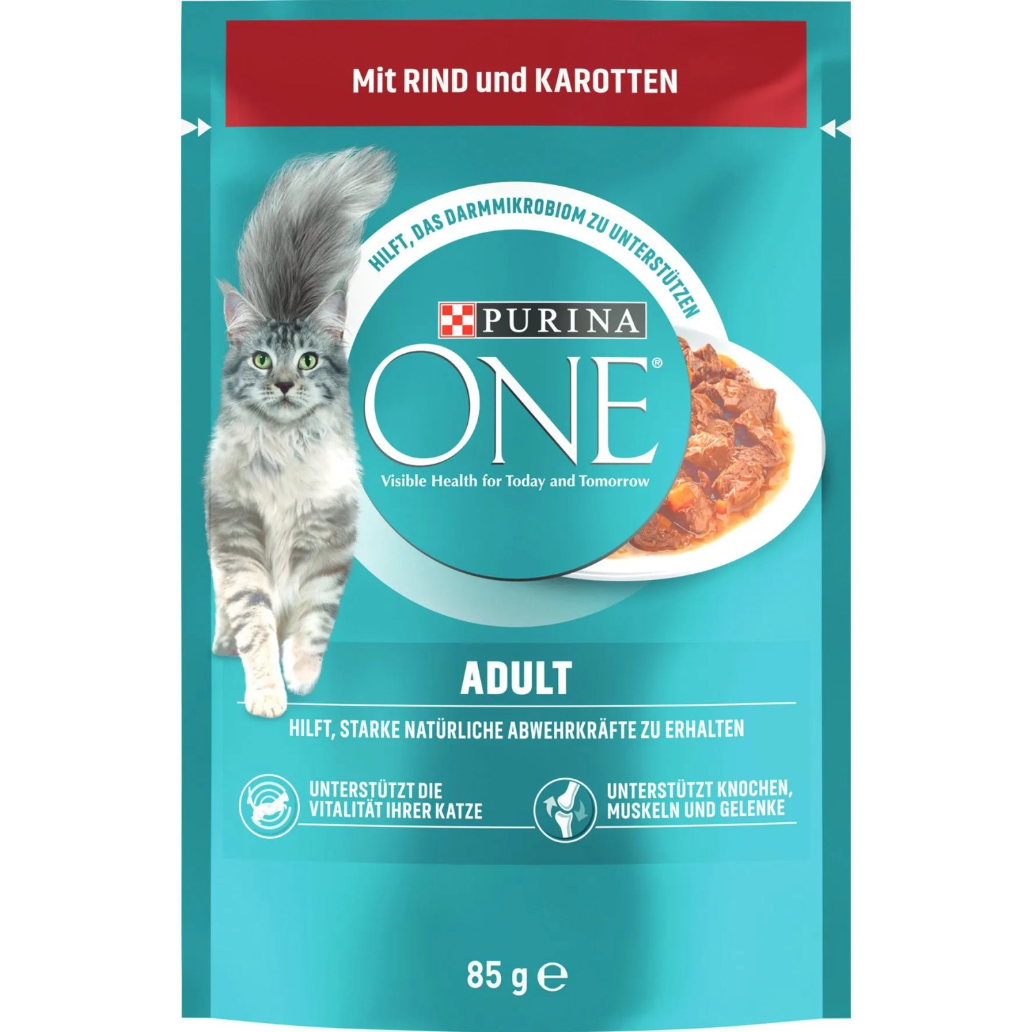 Purina One Katzenfutter Adult mit Rind & Karotten