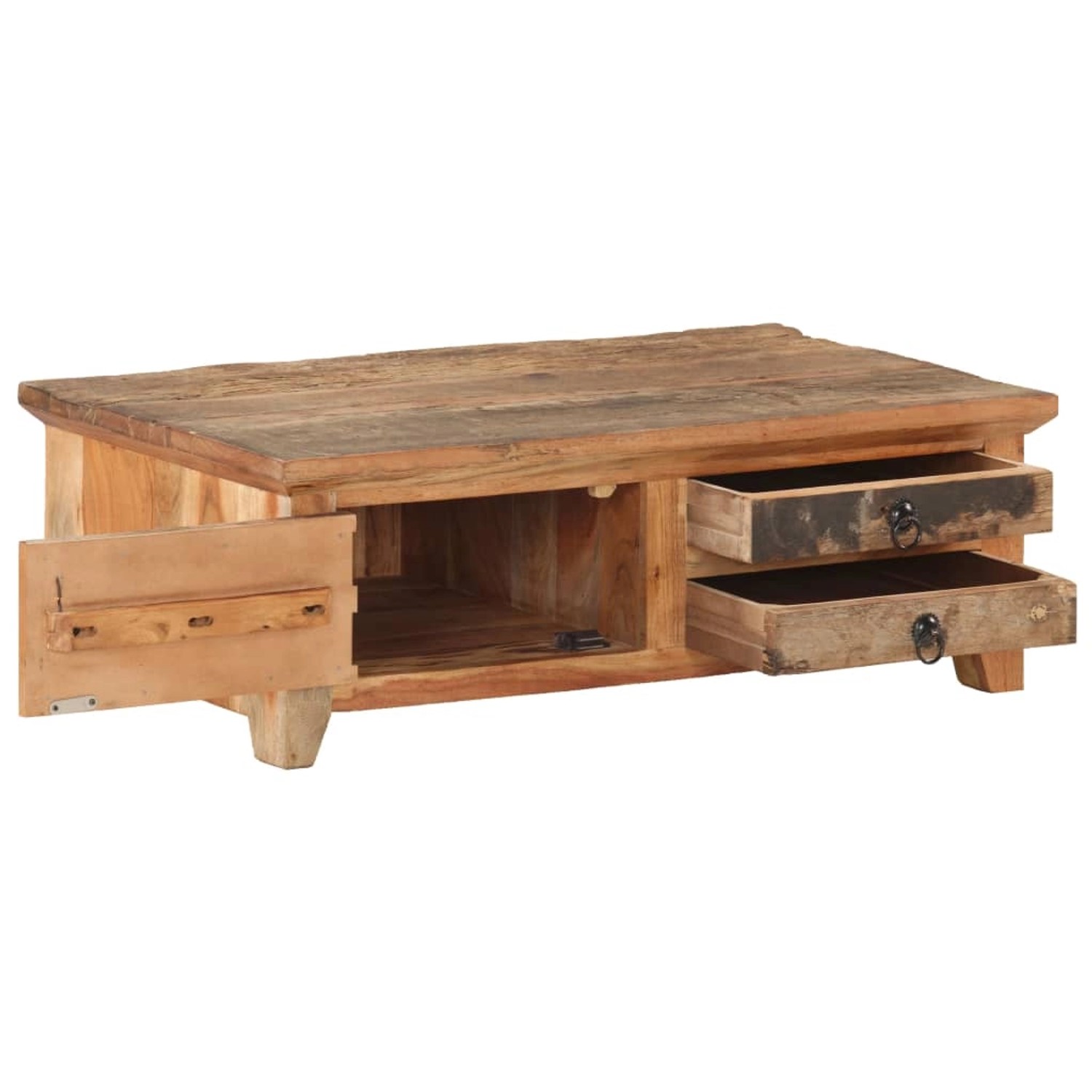 vidaXL Couchtisch 90x50x31 cm Recyceltes Massivholz günstig online kaufen