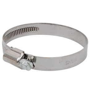 Kirchhoff Schlauchklemme, Edelstahl, 50-70mm Spannbereich, 9mm breit für sichere Schlauchverbindungen.