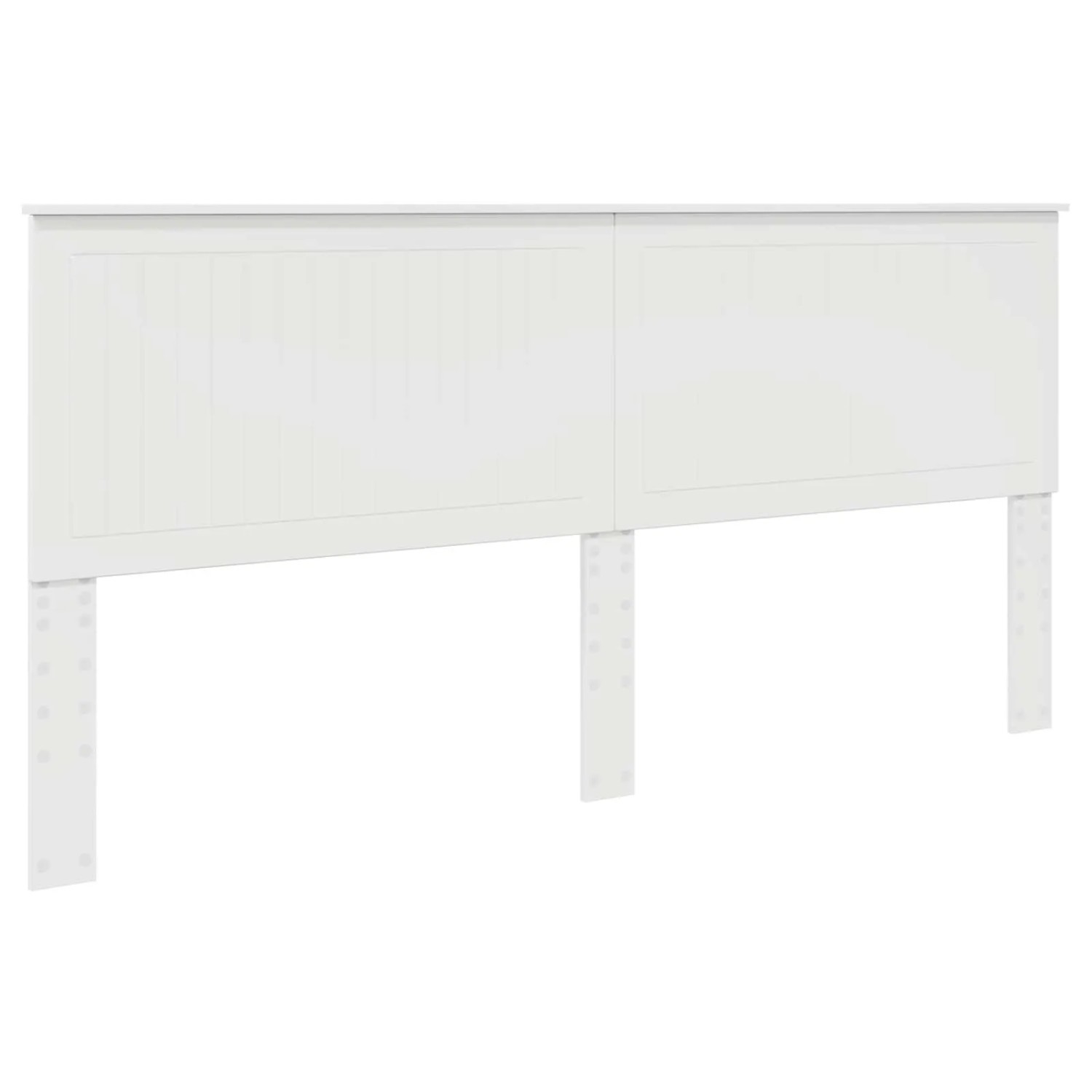 vidaXL Kopfteil mit Kopfteil Glänzend Weiß 200 cm Holzwerkstoff 887719