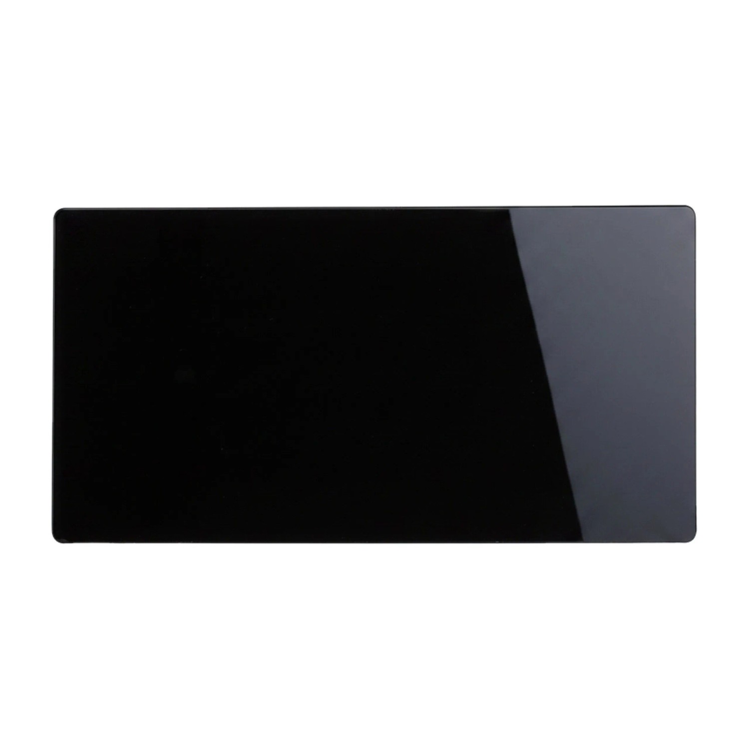 Relaxdays Magnettafel Glas Metall Schwarz Magnetisch Beschreibbar 20 x 40 cm