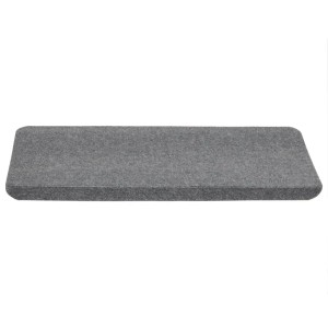 Graue VidaXL Stufenmatte, selbstklebend, 65x24,5 cm. Treppenschutz und Dekoration für Innen.