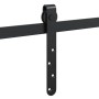 vidaXL Schiebetürbeschlag Set, 213cm, Karbonstahl, für Schranktüren.