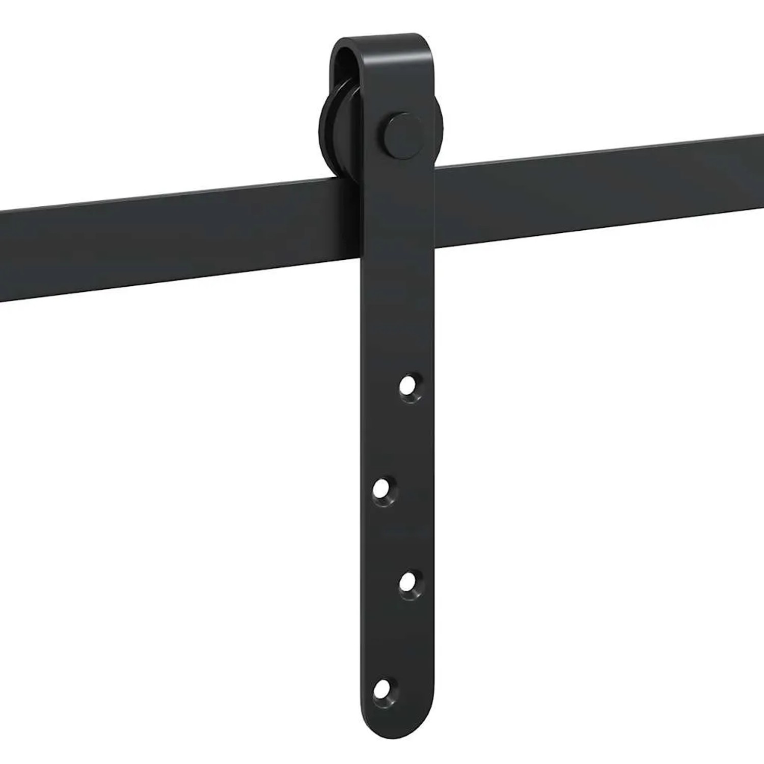vidaXL Schiebetürbeschlag Set, 213cm, Karbonstahl, für Schranktüren.
