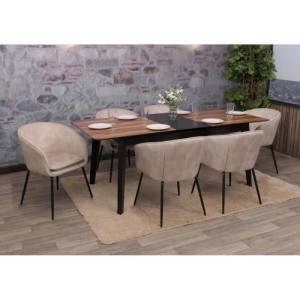 MCW Esszimmerstuhl O28 6er-Set Taupe