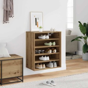vidaXL Schuhregal Artisan-Eiche 60x35x70 cm Holzwerkstoff 856701