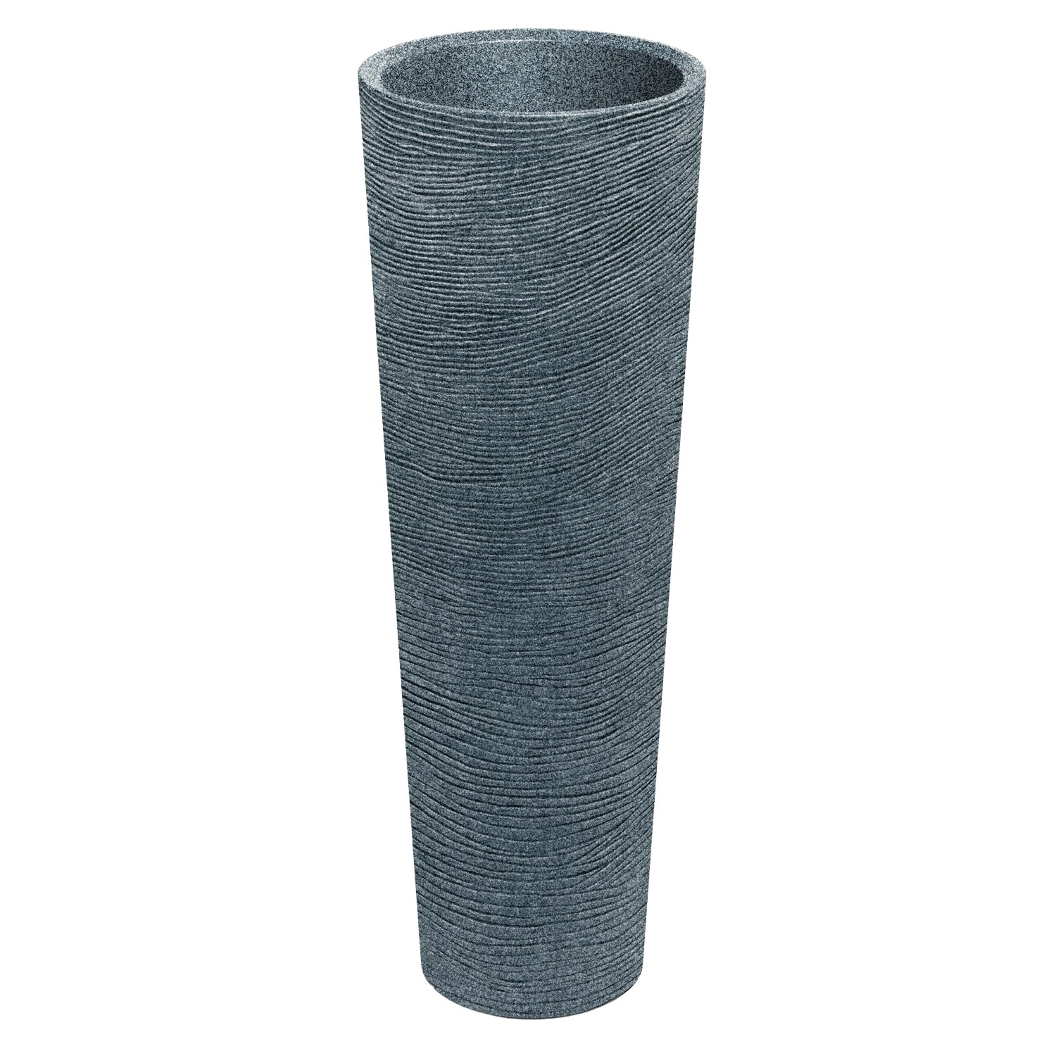Prosperplast Blumentopf Tubra Schlank Hoch Ø 40 cm x 110 cm Granit