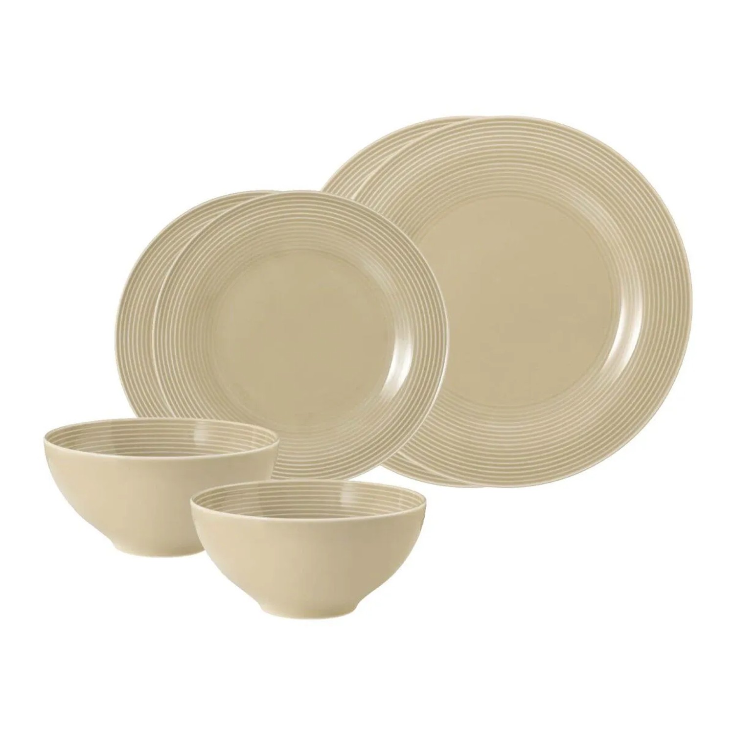 Seltmann Weiden Beat Color Glaze Basic-Set 6-teilig Sandbeige
