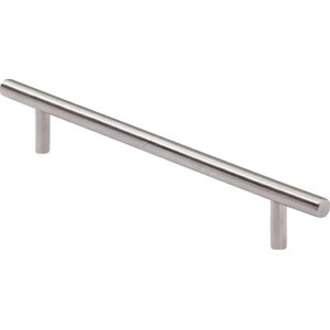 Griff 1407 aus Edelstahl für Möbel: Moderner, stabiler Möbelgriff.