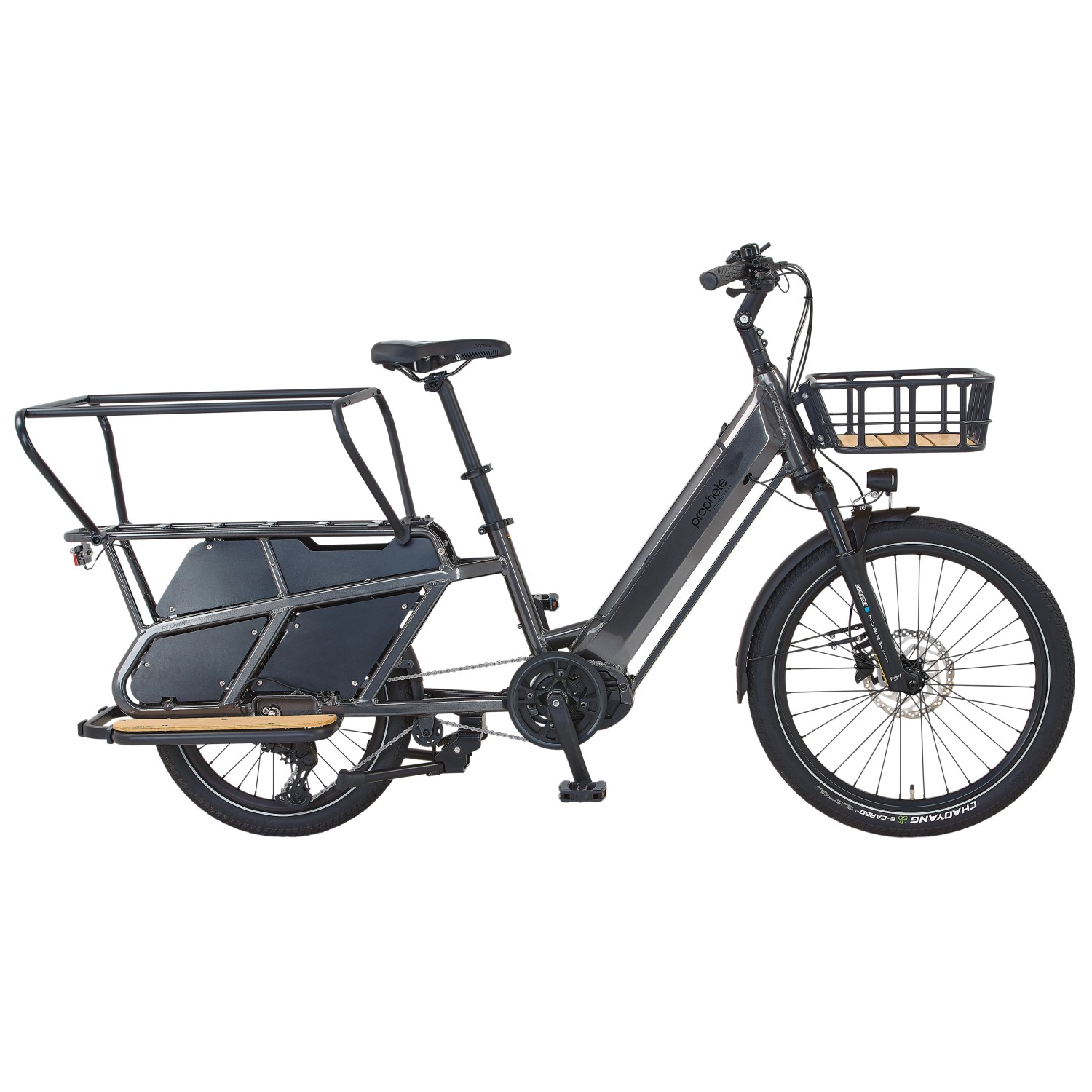 Prophete Urban Longtail-E-Bike Urbanicer Grau Metallic Glanz