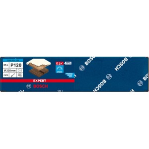 Bosch Expert Schleifblätter C470, Ø 225mm, K120, 25 Stück, für Exzenterschleifer.