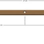 Schellenberg Fensterfalzlüfter Plus Starterset Braun mit Maßangaben für Fenster-Zubehör.