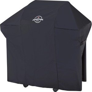 Schwarze Jamestown Schutzhülle für KANE 2 Brenner Gasgrill. Wetterfeste Grillabdeckung.