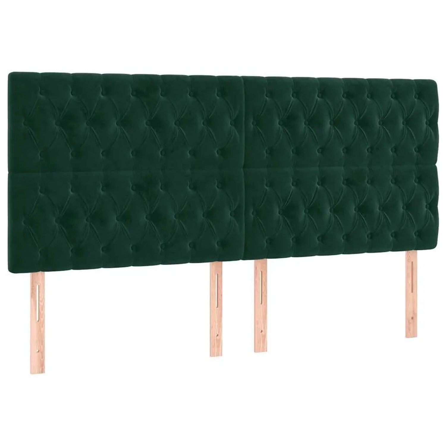 vidaXL Kopfteil Dunkelgrün 180x7x118/128 cm Samt 3116731