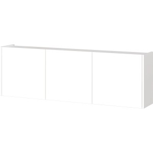 Weißer Germania Mehrzweckschrank (138x45x25cm) zur Wandmontage, ideal für Schlafzimmer oder Flur.