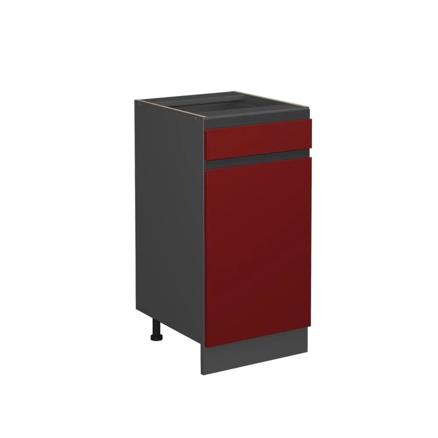 Vicco Küchenunterschrank R-Line Rot Anthrazit 40 cm J-Shape ohne Arbeitsplatte