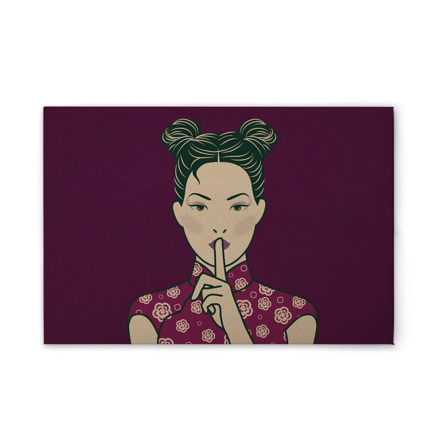Tadessi Leinwandbild - M1-No.50991 - Asiatisch - 45 x 30 cm - Hochformat