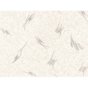 Weiße Strukturprofiltapete mit feinem Muster und grauen Akzenten.