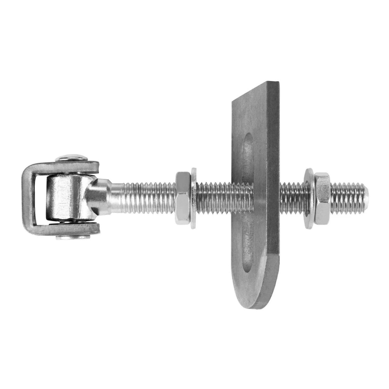 SOTECH Torscharnier Verstellbar M18 x 185 mm mit U-Förmiger Anschweißlasche