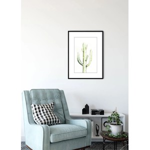 Wandbild Saguaro Watercolor, 30x40 cm, mit Kaktusmotiv im Wohnraum.