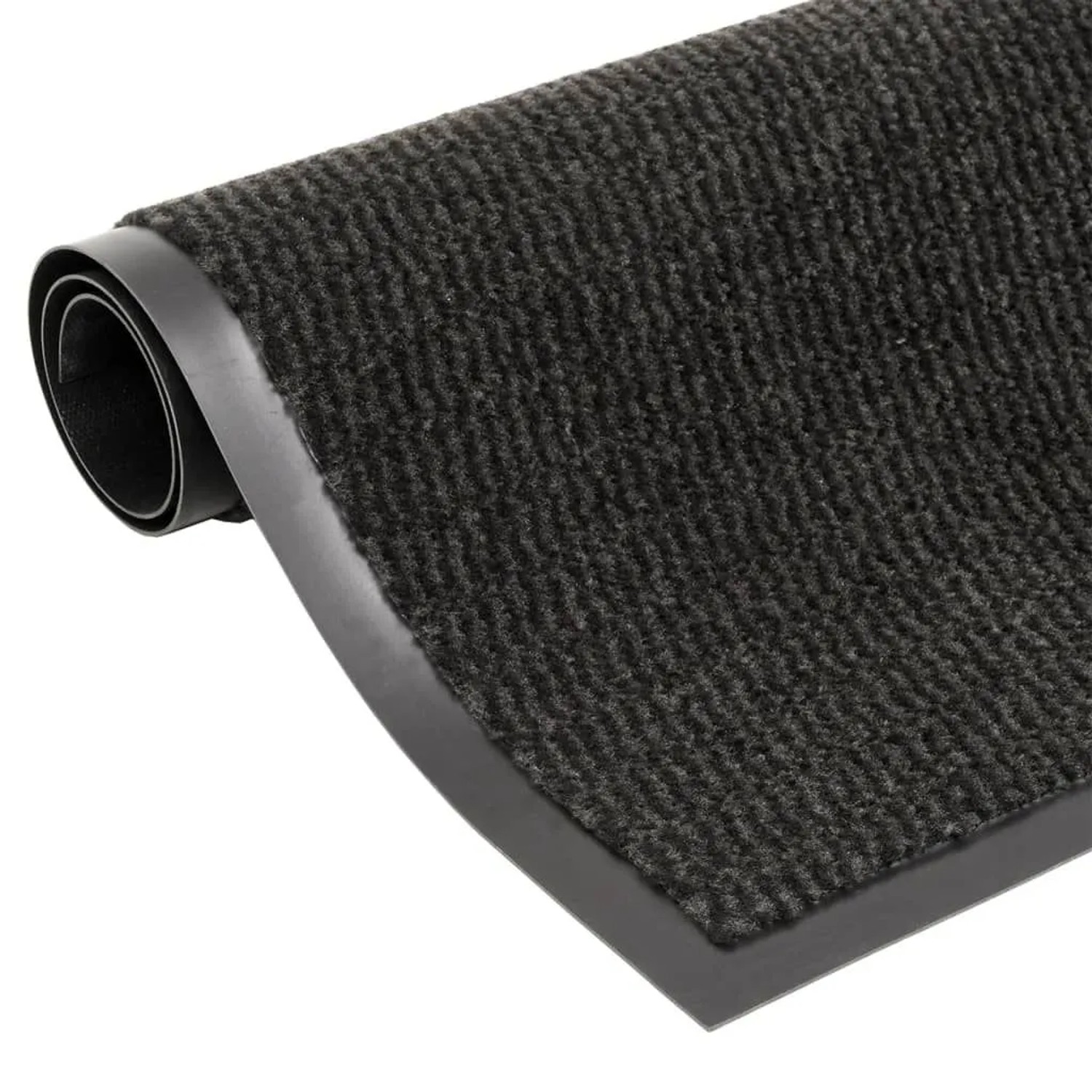 vidaXL Fußmatte Getuftet 60x180 cm Schwarz 326953
