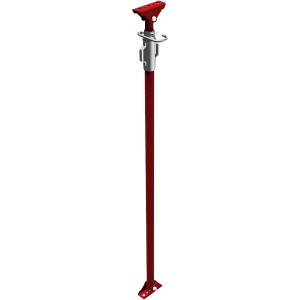 Schake Schrägstütze, rot lackiert, Verstellbereich 210-371cm, für Bauarbeiten.