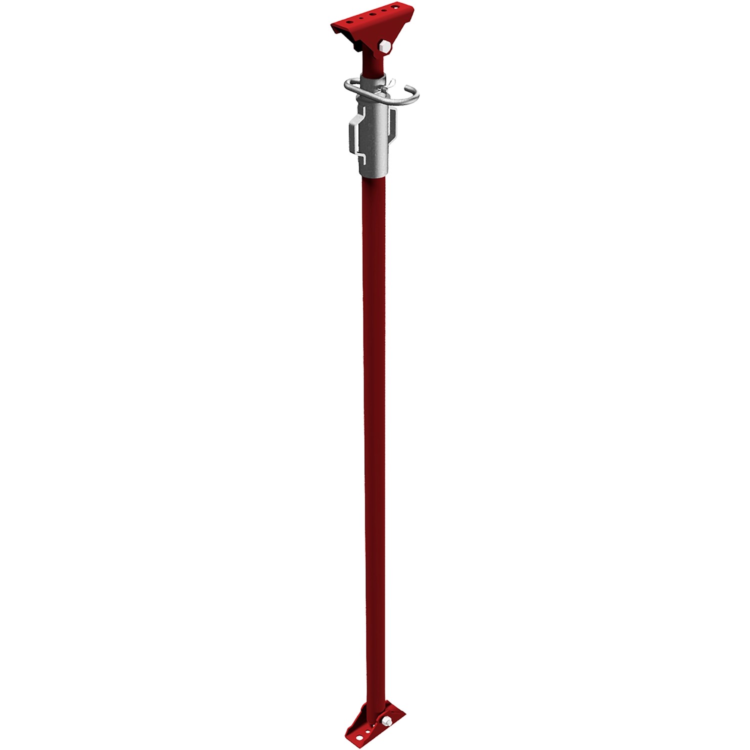 Schake Schrägstütze Lackiert Verstellbereich 210 cm - 371 cm Rot