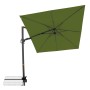 Doppler Ampelschirm MyZone, 210x210 cm, Kiwi, mit Kurbel. Quadratischer Sonnenschirm für Garten und Balkon.