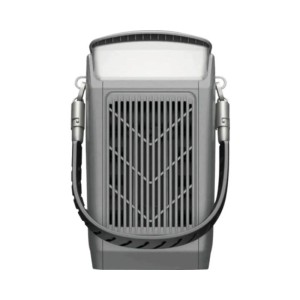 Graue EcoFlow Powerstation Trail Plus 300 DC Mobil mit Tragegurt, Lüftungsgitter. Kompakt für Camping & Outdoor.