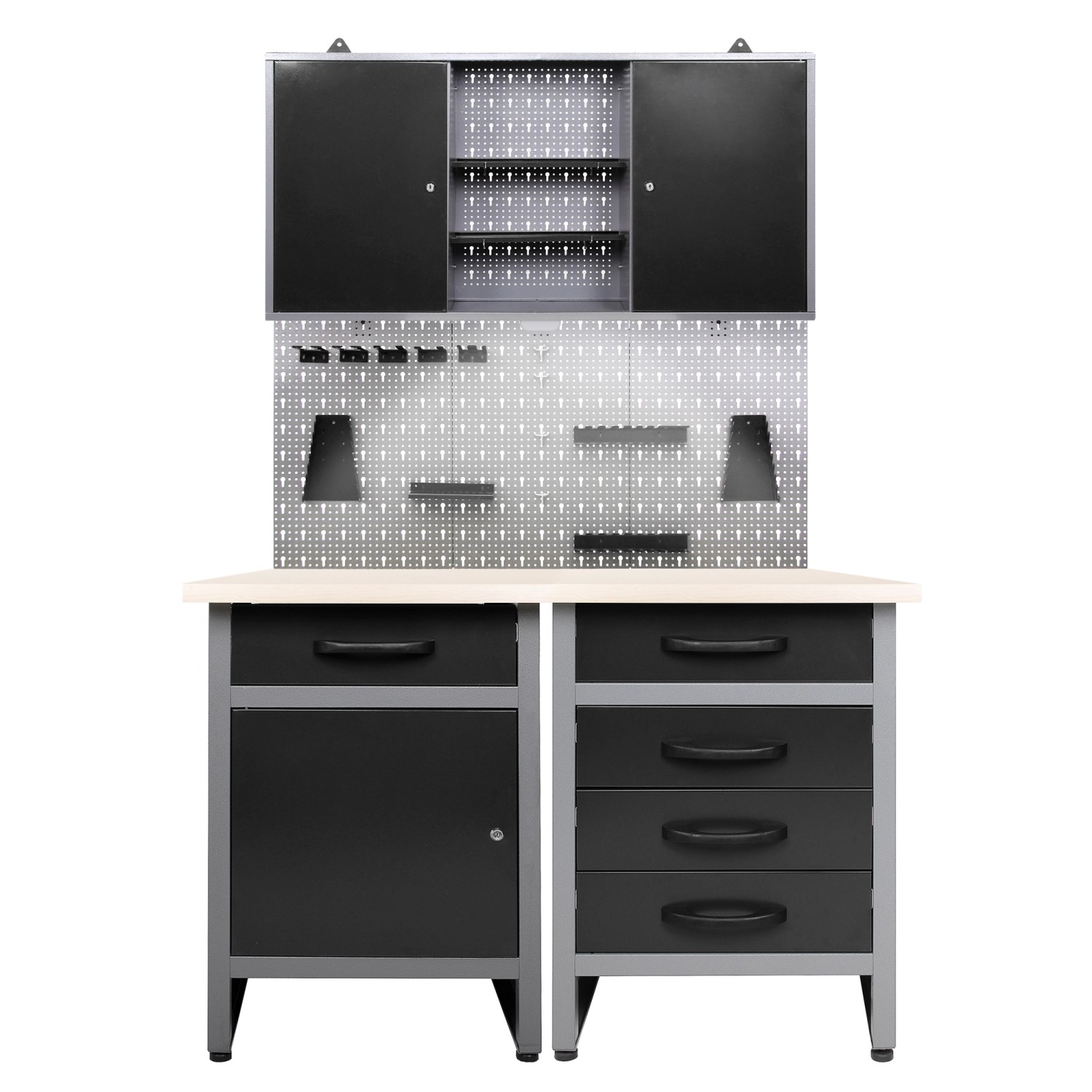 Ondis24 Werkstatt Set Entdecker 120 cm 1 Schrank LED Werkstatteinrichtung W günstig online kaufen